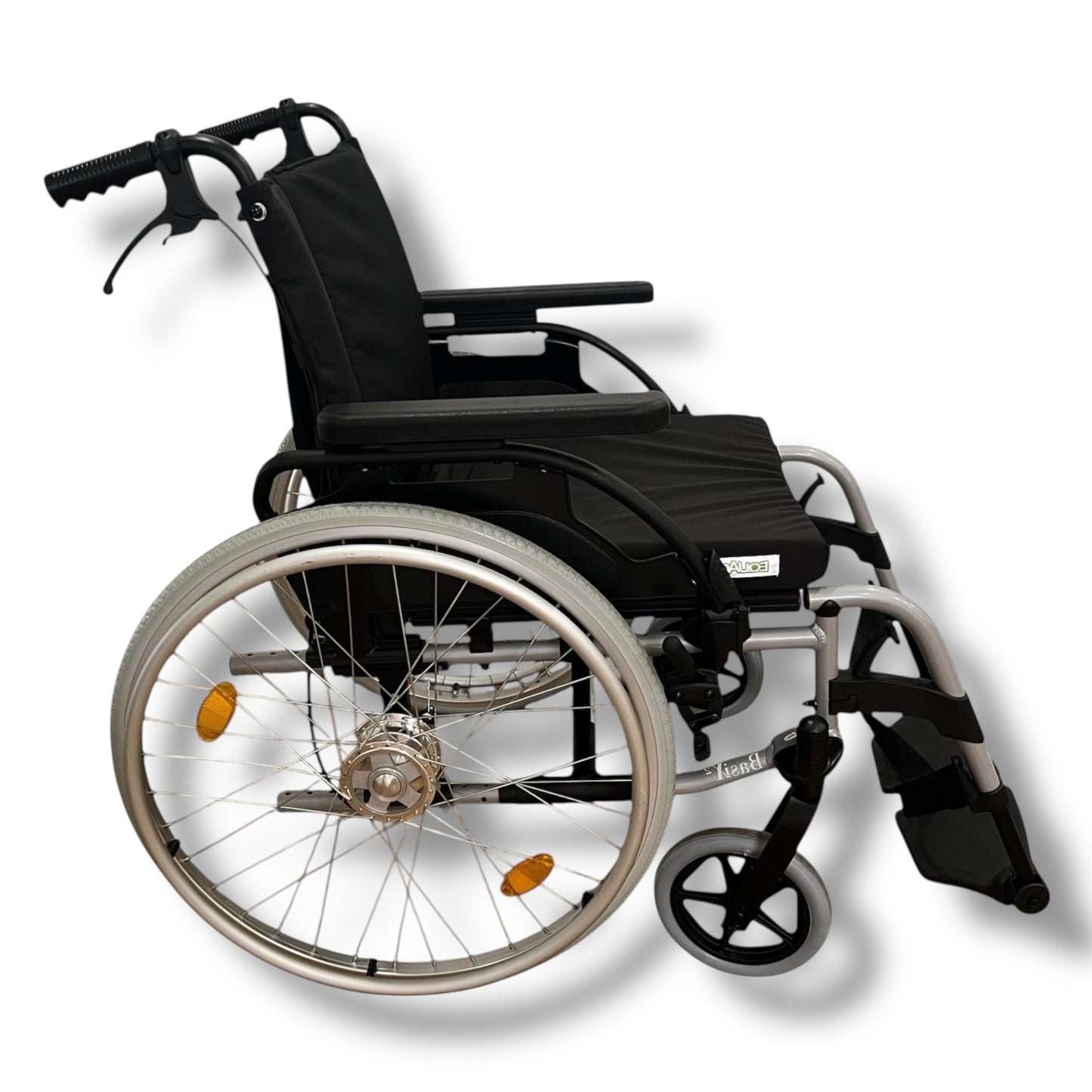 "Breezy Basix2" Self-propelled Wheelchair with "Equagel" Cushion - Pre Owned