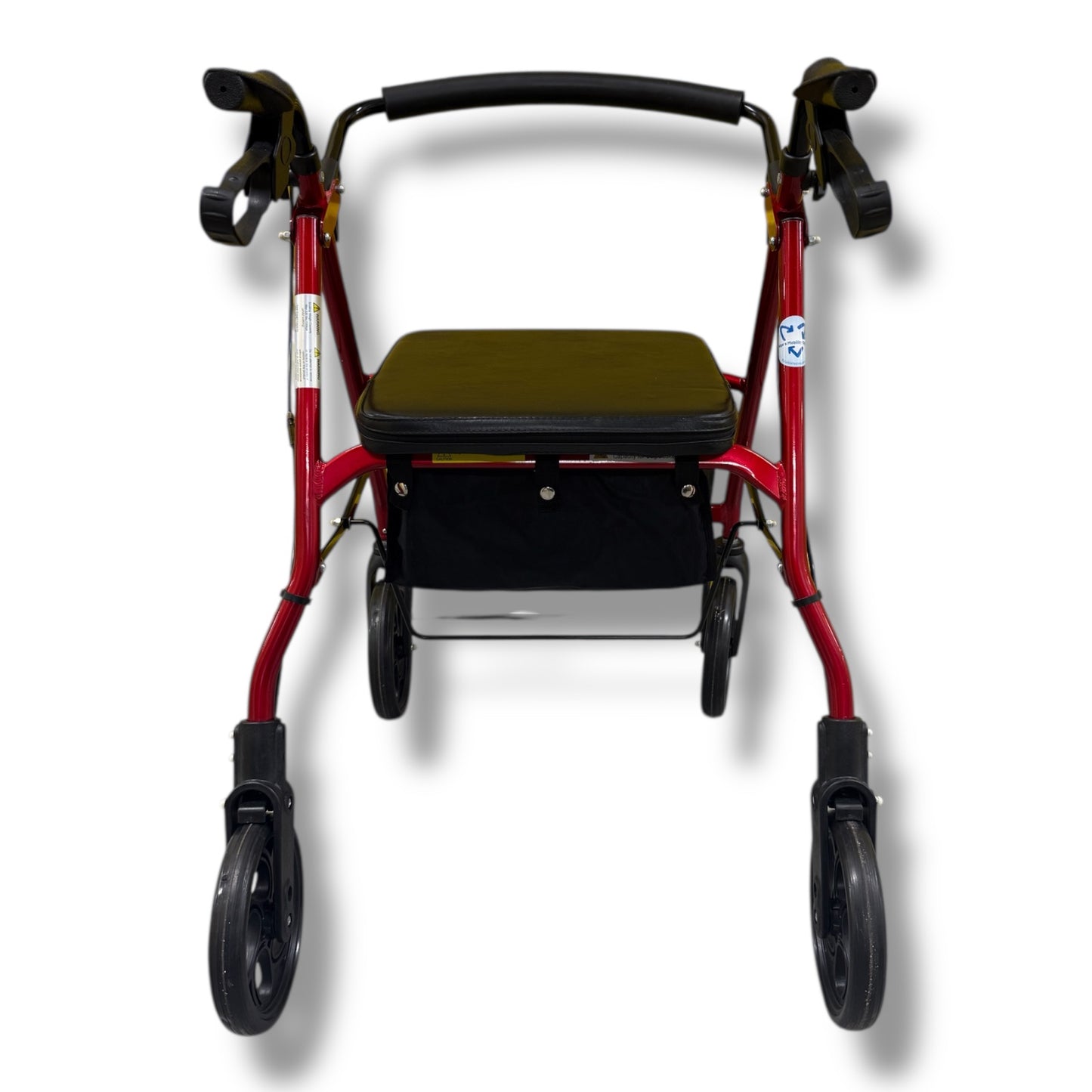 Red Four Wheeled Walker - Pre Owned