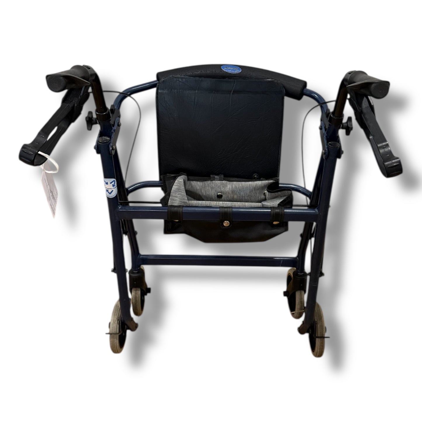 Blue Four Wheeled Walker (Small-Medium) - Pre Owned