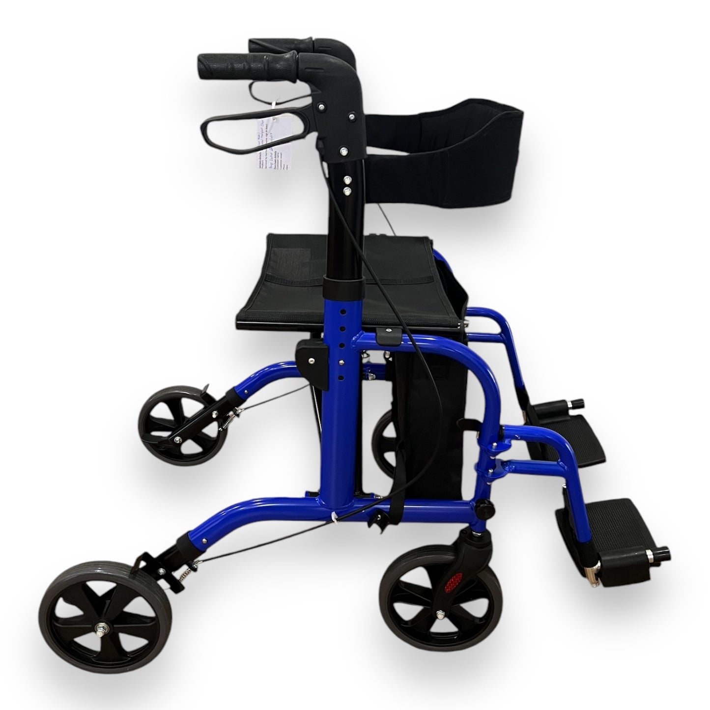 Redgum Four Wheeled Walker/Occasional Transport Chair - As New