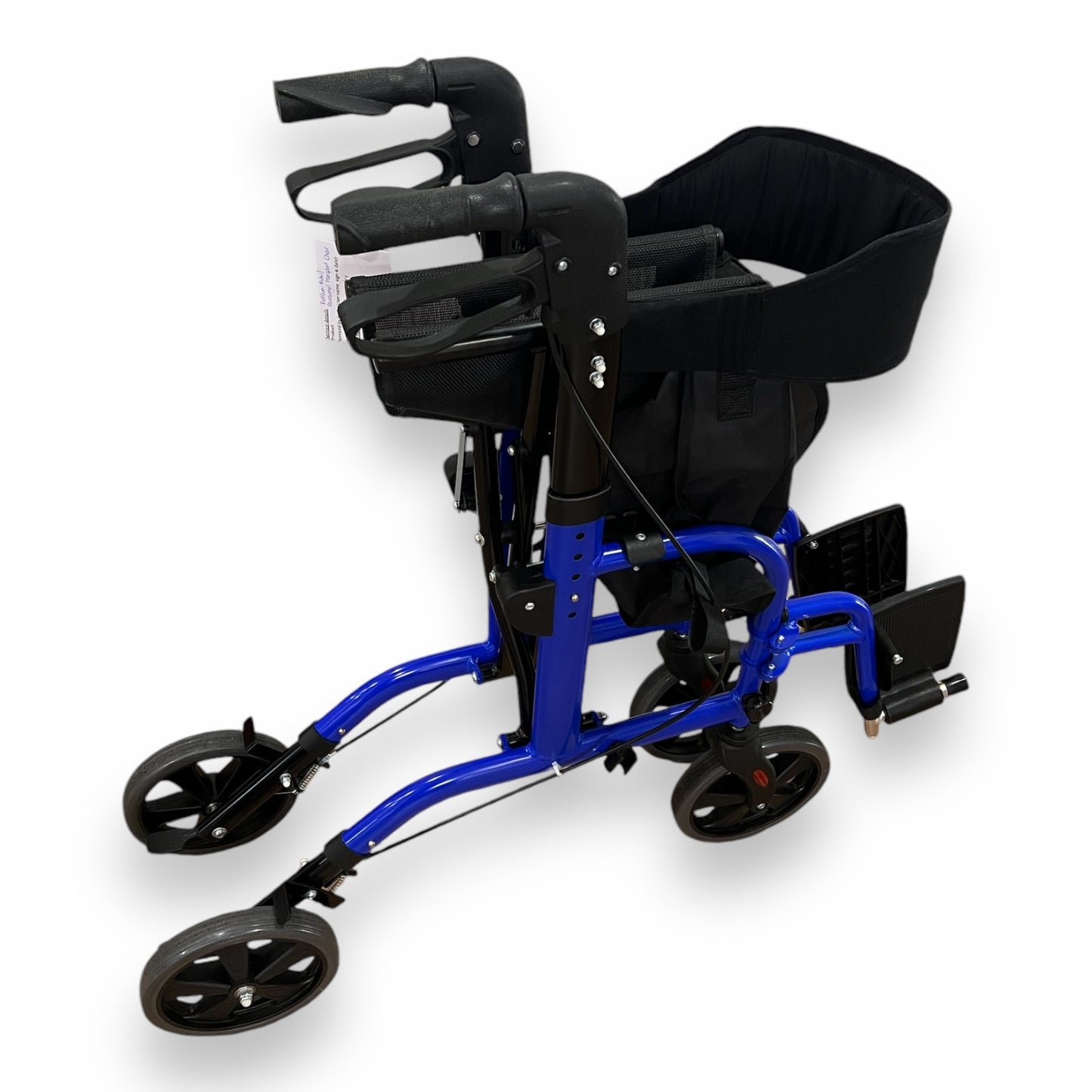Redgum Four Wheeled Walker/Occasional Transport Chair - As New