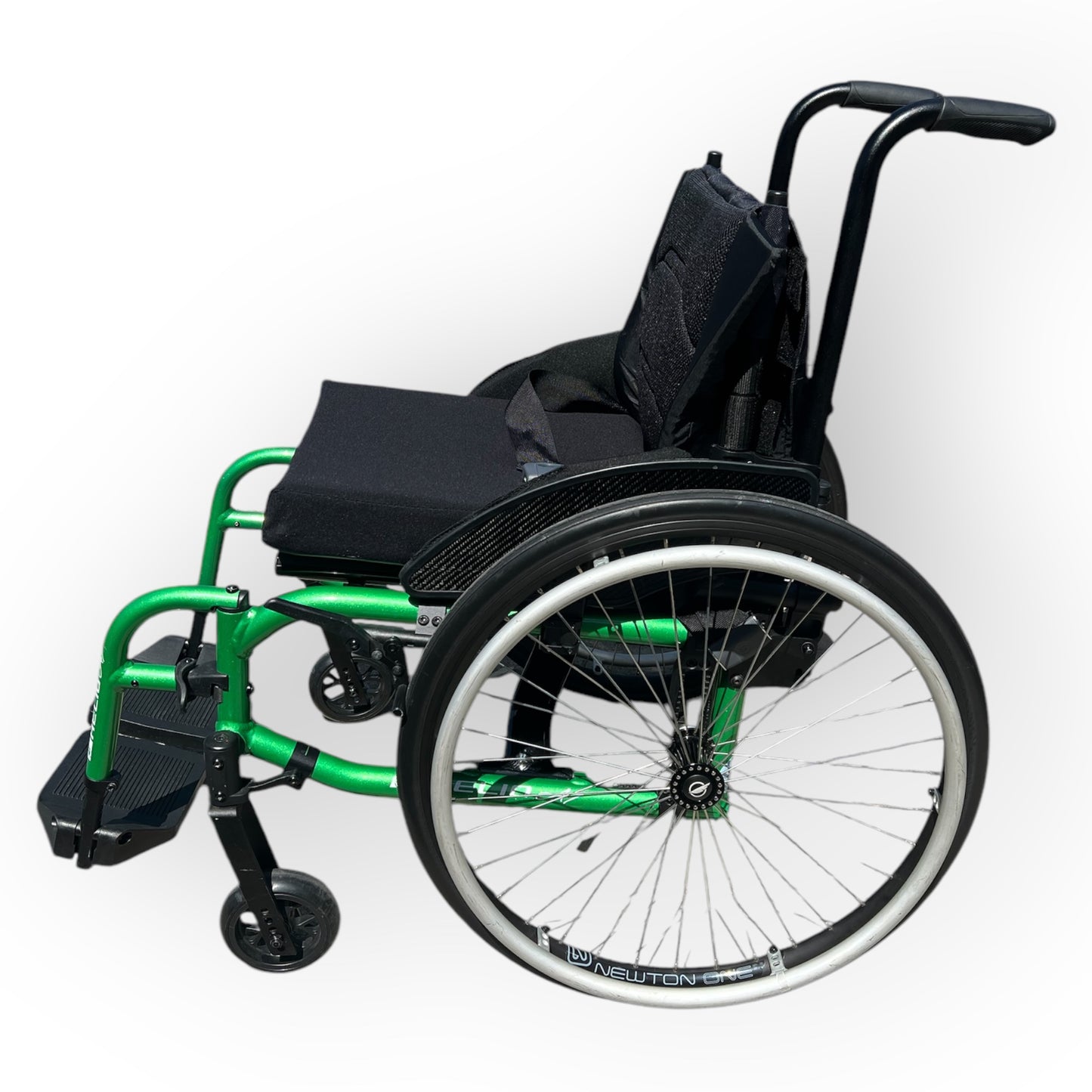 "Helio A7" Green Self-Propelled Wheelchair - Pre Owned