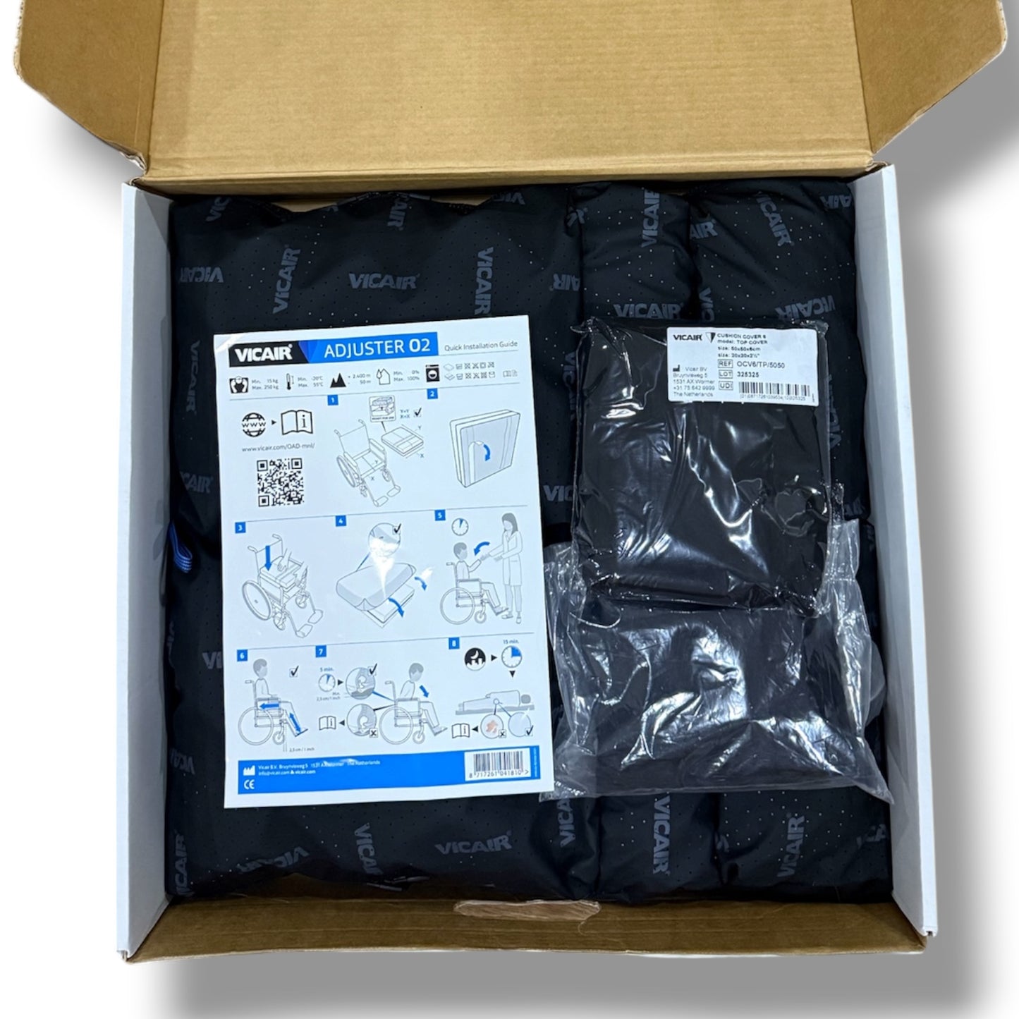 Assorted Vicair Adjuster O2 Wheelchair Cushions - Brand New & Pre Owned