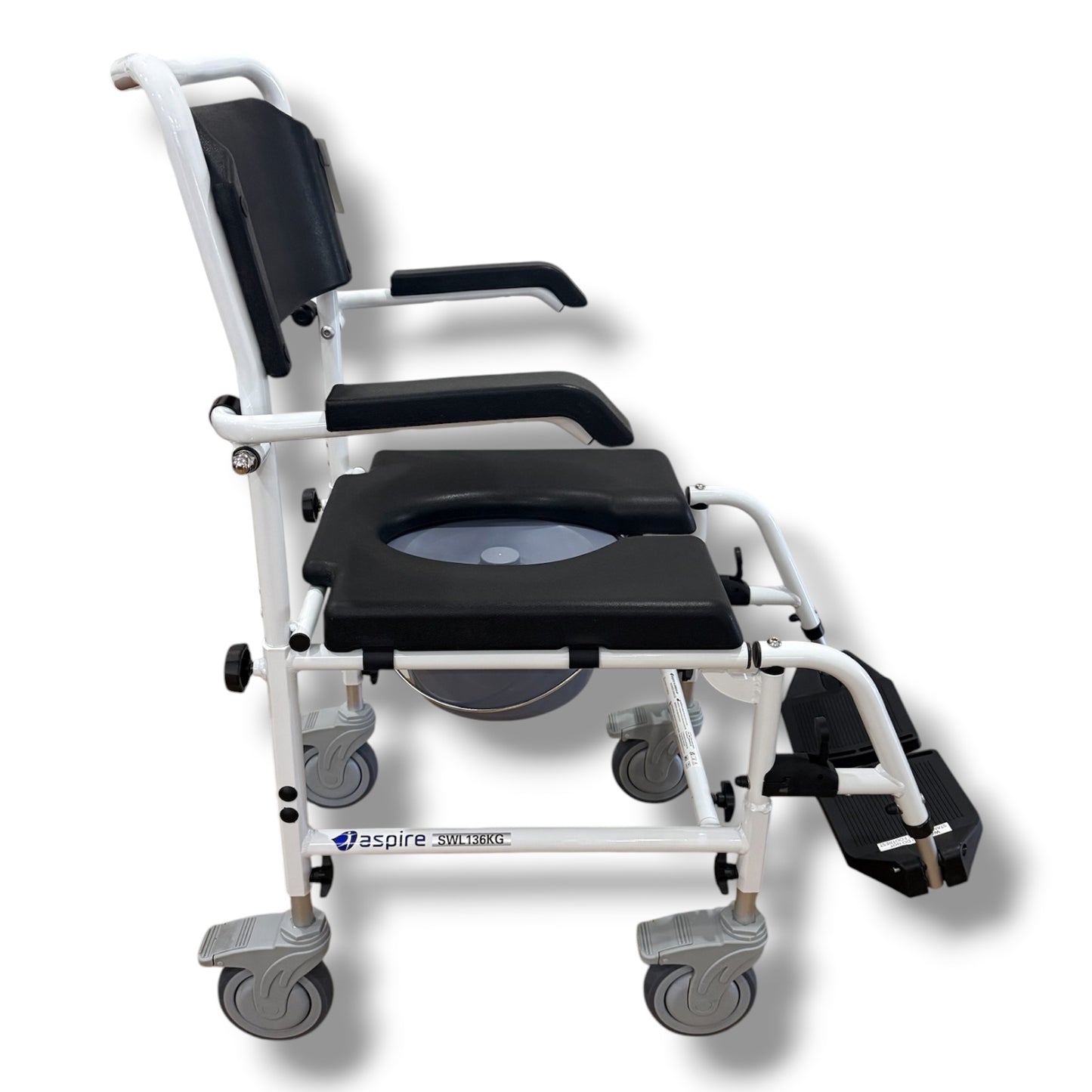 Aspire Mobile Toilet/Shower Commode - Pre Owned