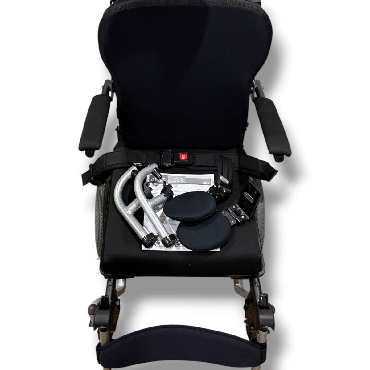 Quickie IRIS Tilt-In-Space Transit Wheelchair (Standard Size) - Pre Owned