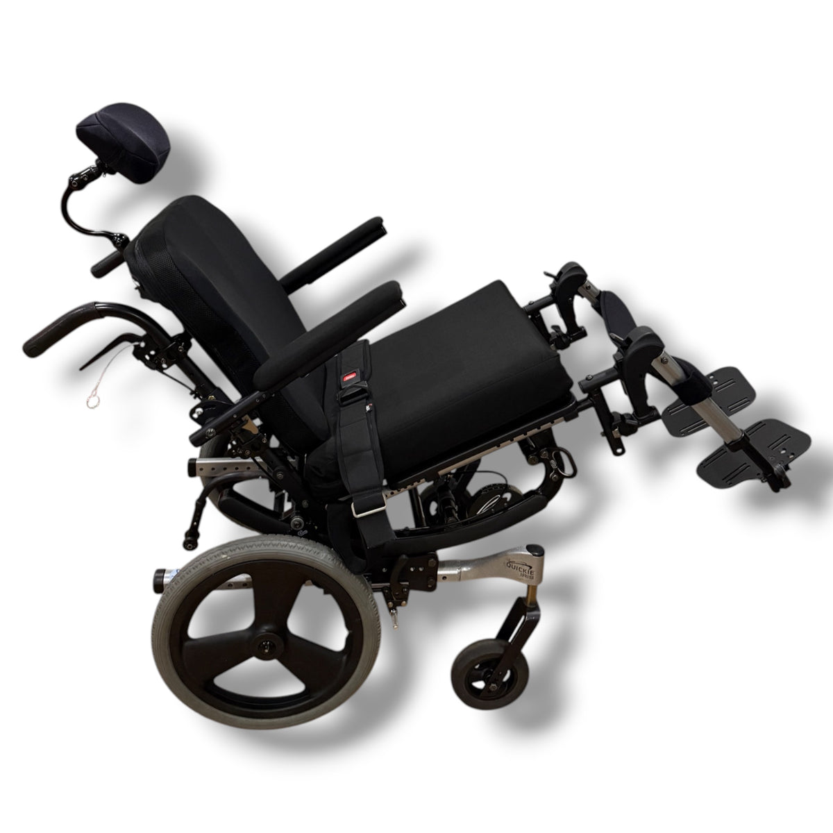 Quickie IRIS Tilt-In-Space Transit Wheelchair (Standard Size) - Pre Owned