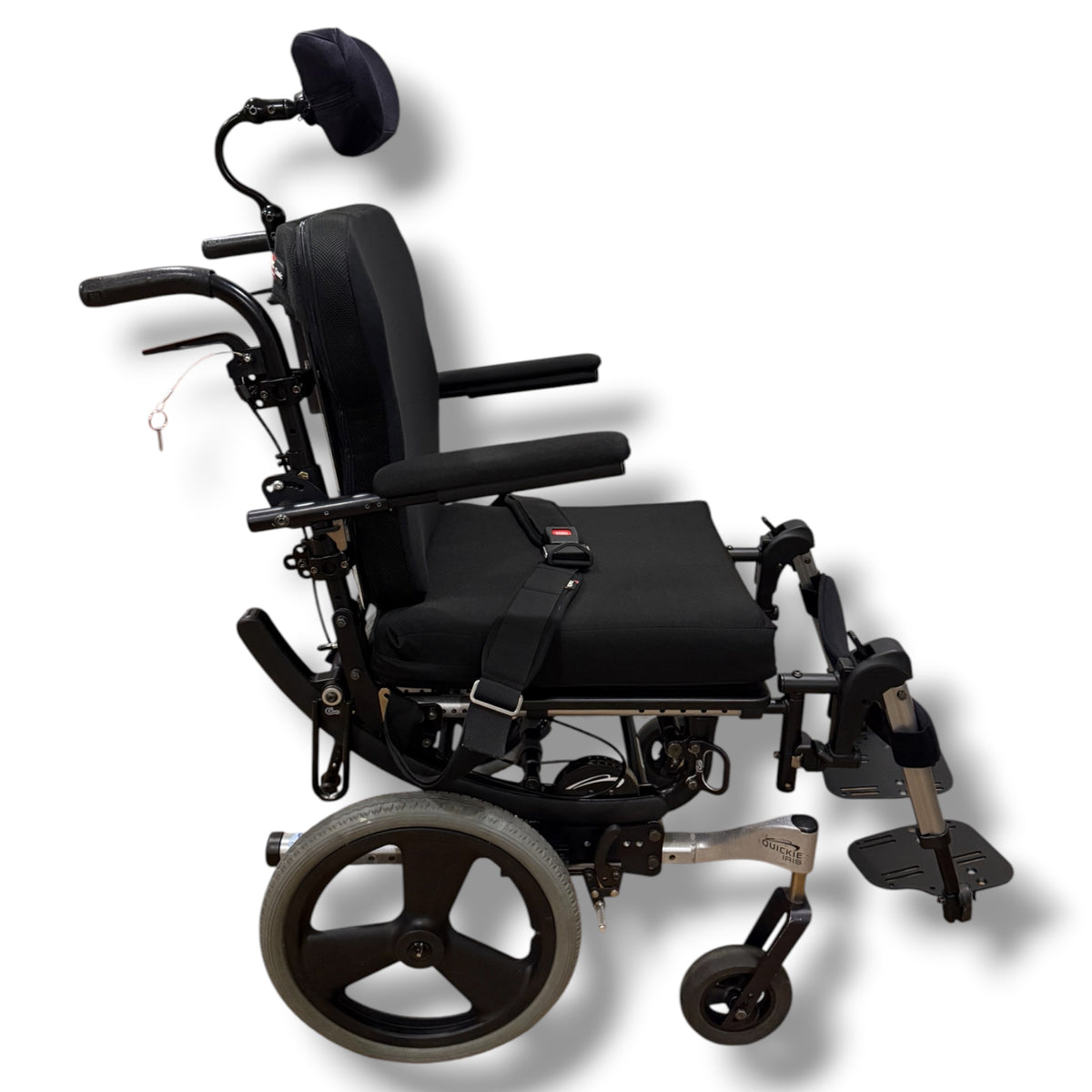Quickie IRIS Tilt-In-Space Transit Wheelchair (Standard Size) - Pre Owned