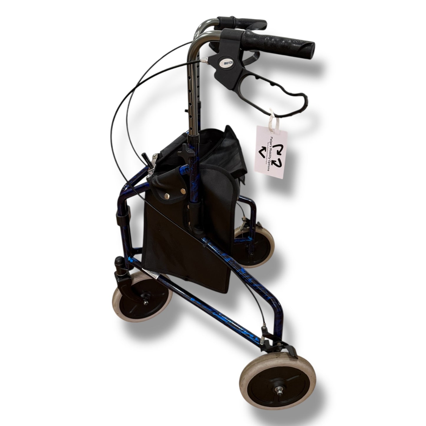 "Merits" Blue Three Wheeled Walker - Pre Owned