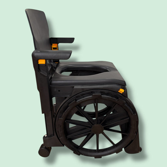"Seatara" Compact Travel Manual/Self-Propelled Commode - Pre Owned