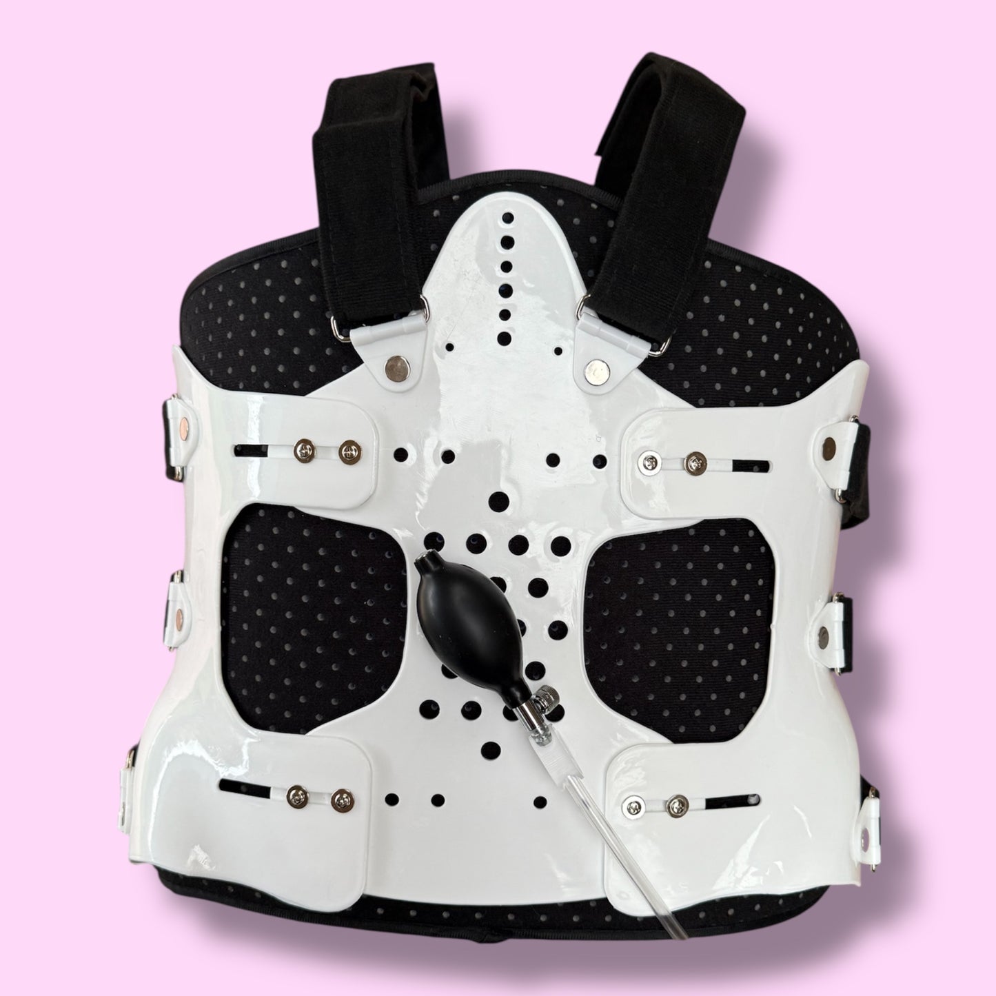 Back Brace with Lumbar Air Bag Support (Size Large) - As New