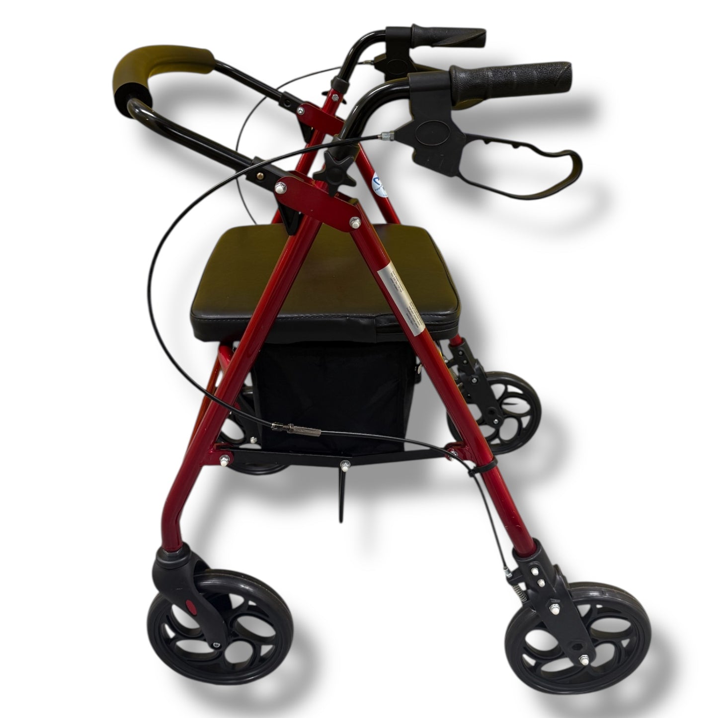 Red Four Wheeled Walker - Pre Owned