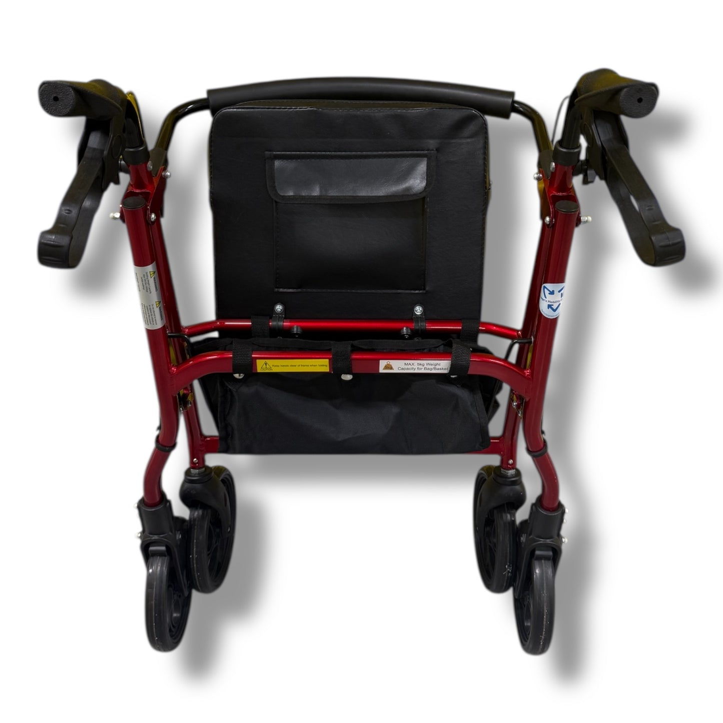 Red Four Wheeled Walker - Pre Owned