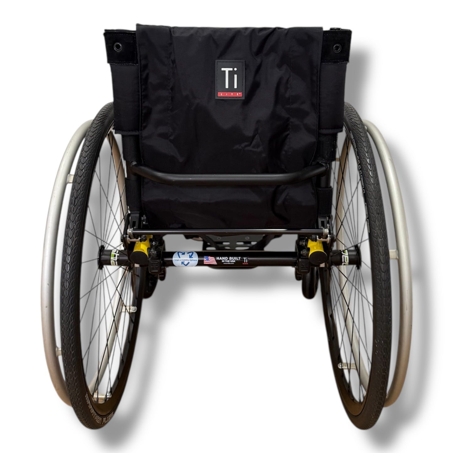 Yellow TiLite Aero Z Rigid Frame Self-Propelled Wheelchair - Pre Owned