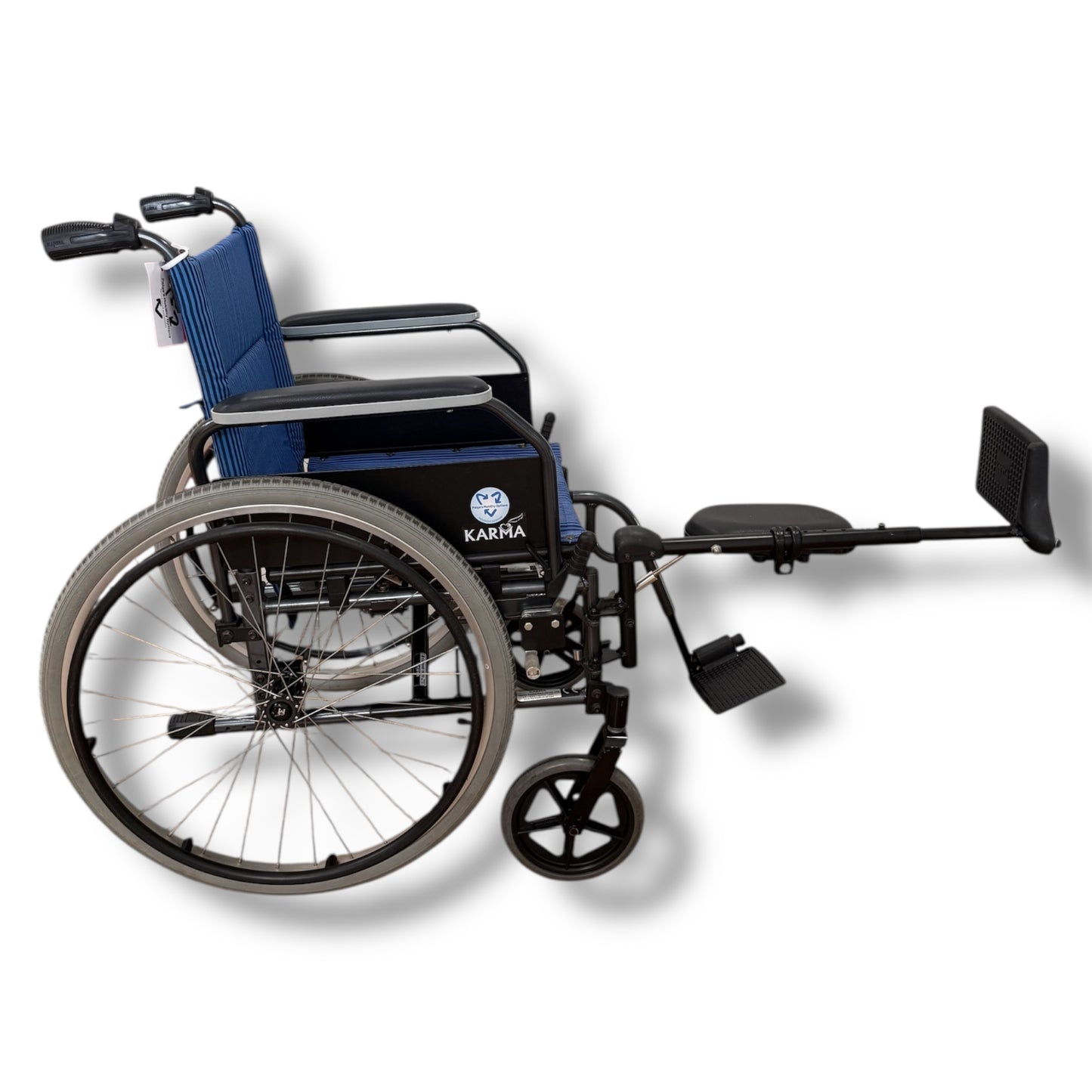 Karma Self-Propelled Wheelchair with Right Side Leg Rest - Pre Owned