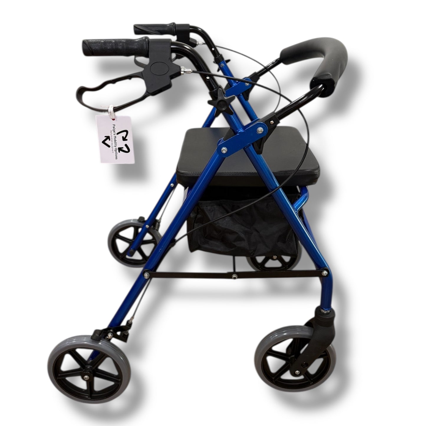 Rite Care Blue Four Wheeled Walker (Standard Size) - As New