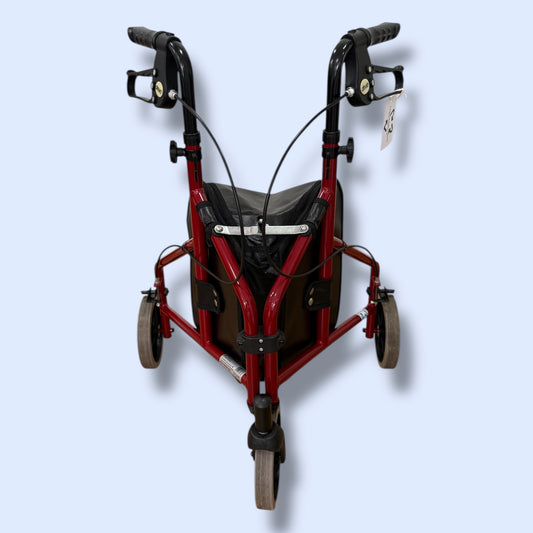 Drive Red Three Wheeled Walker - Pre Owned