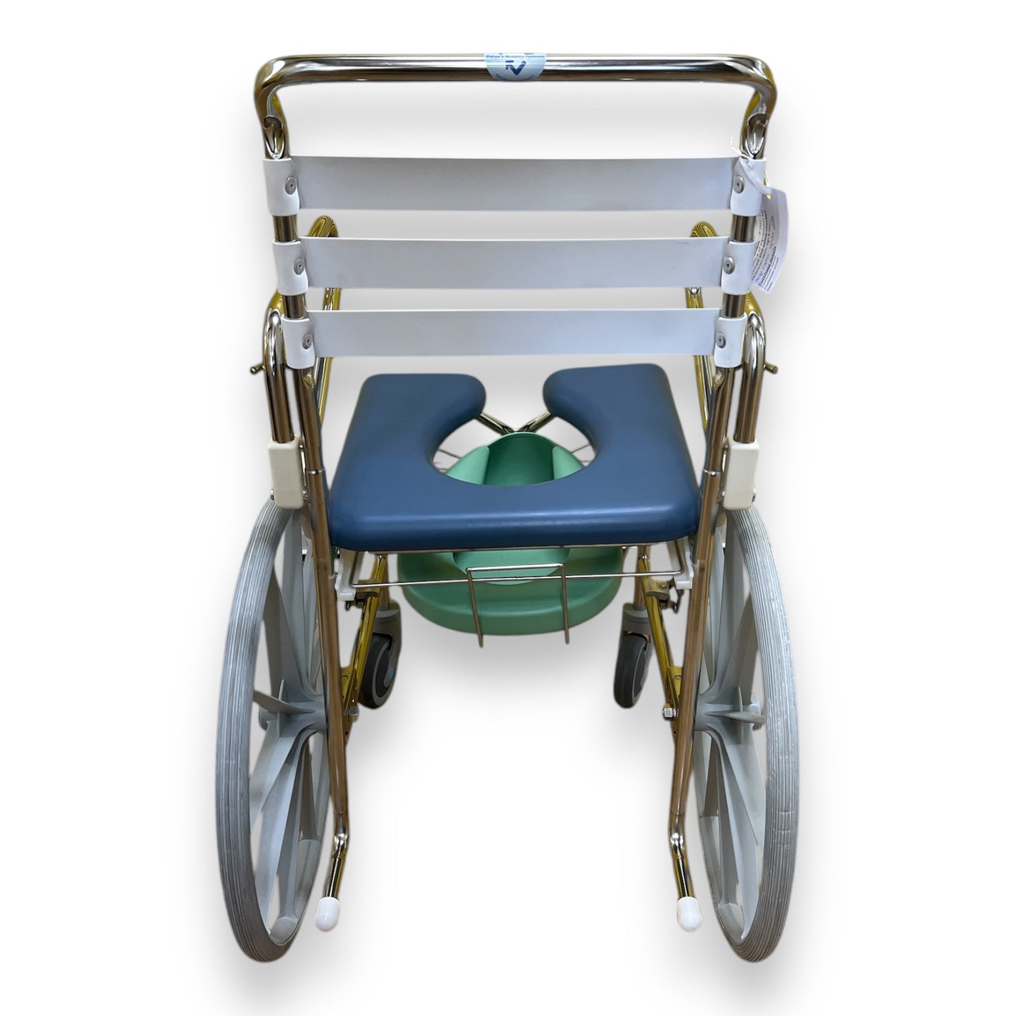 "KCare" Fold-Up Self-Propelled Shower Commode - Pre Owned