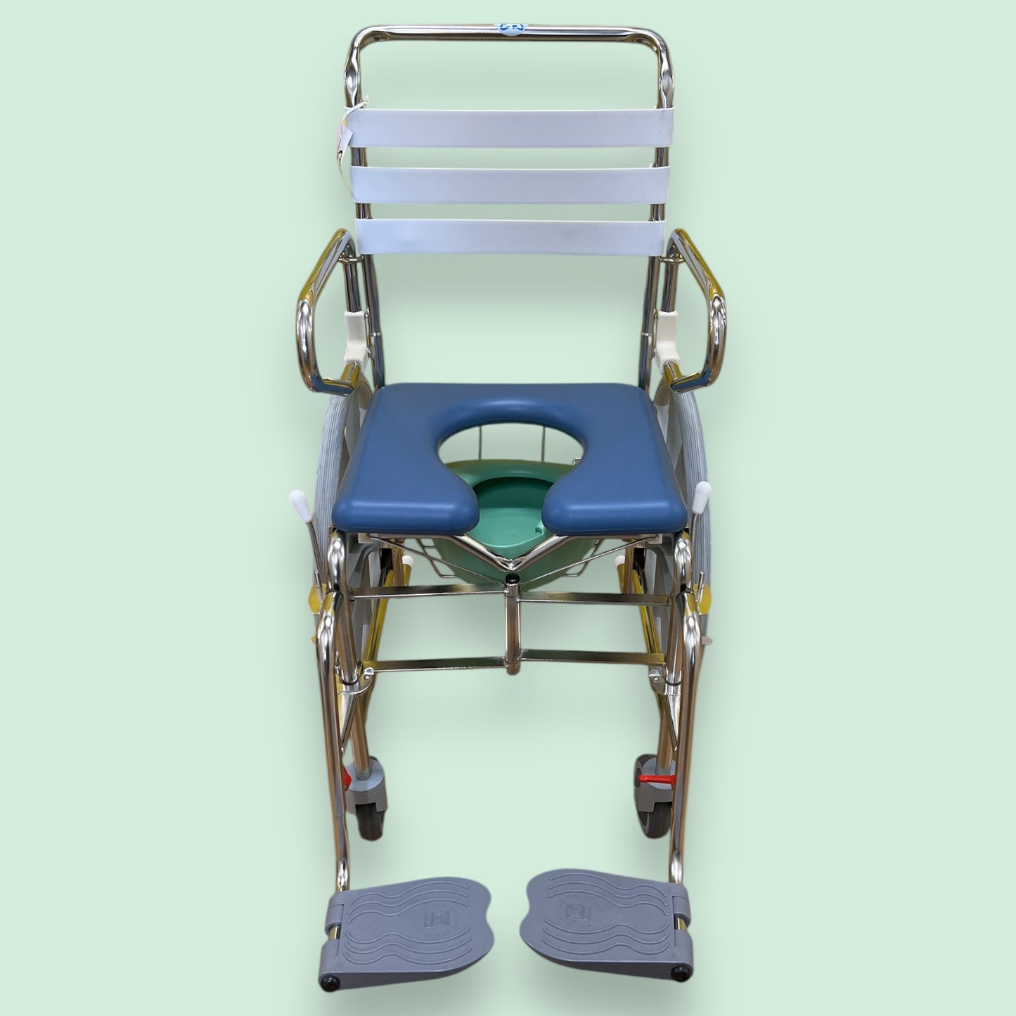 "KCare" Fold-Up Self-Propelled Shower Commode - Pre Owned