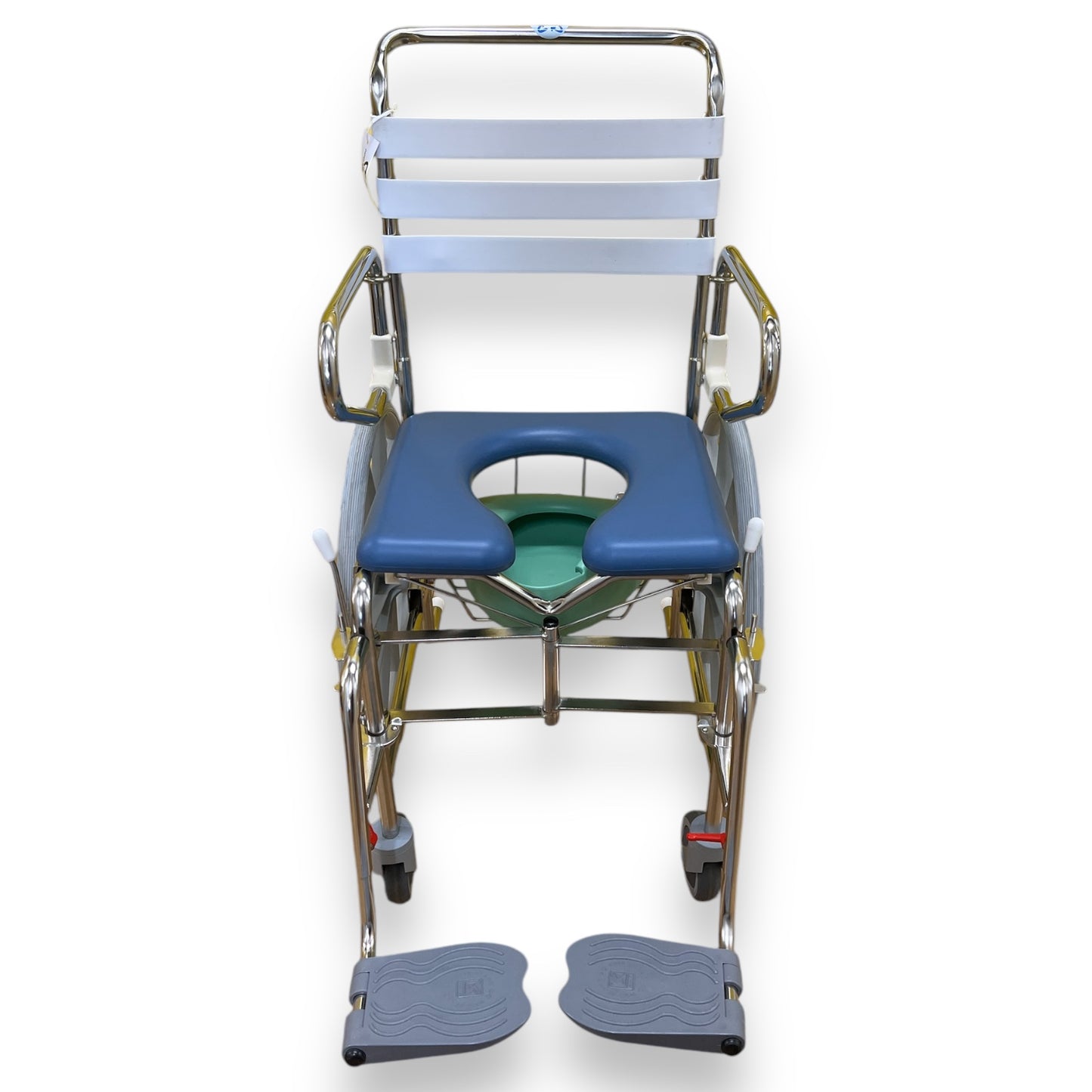 "KCare" Fold-Up Self-Propelled Shower Commode - Pre Owned
