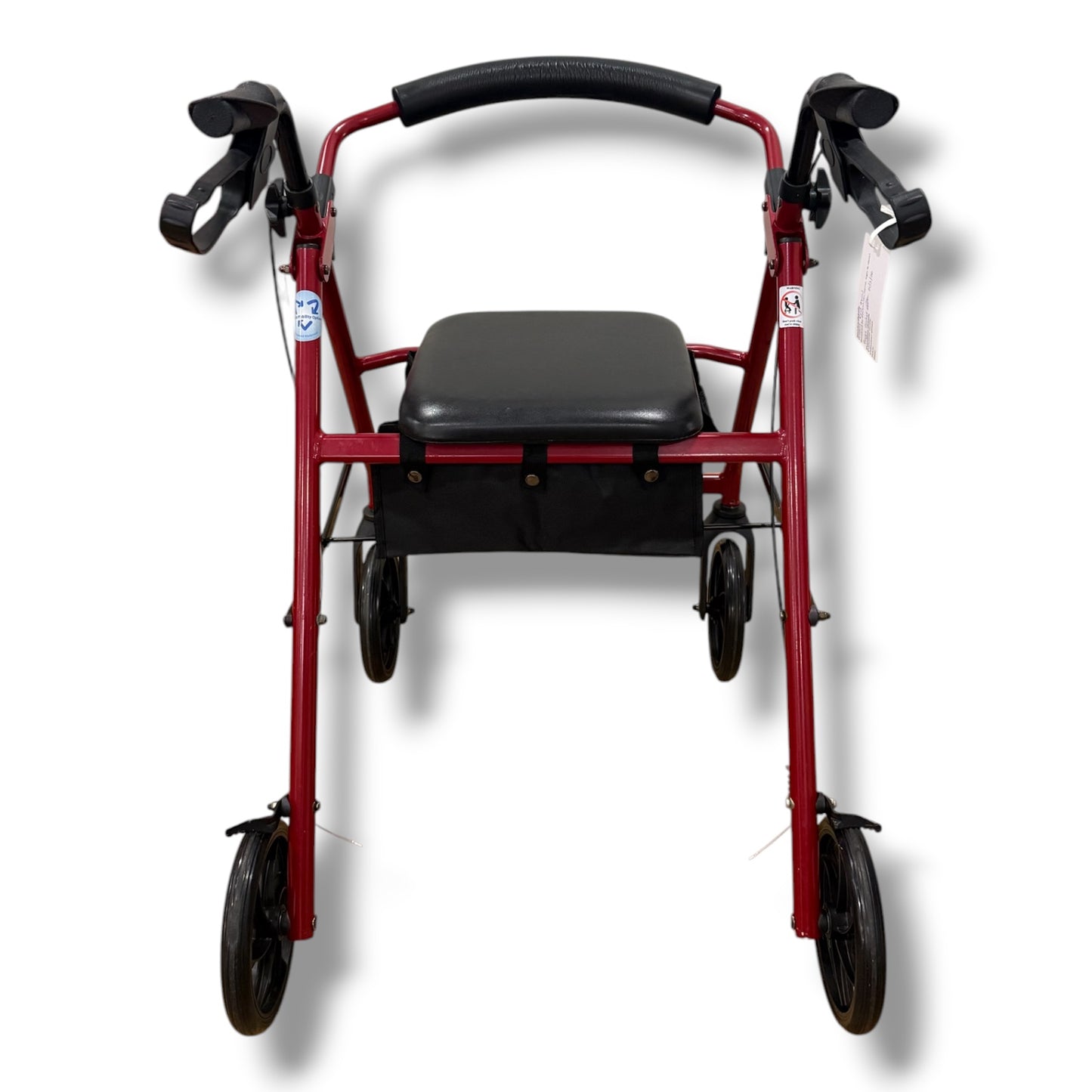 Red Four Wheeled Walker (Small-Medium) - Pre Owned