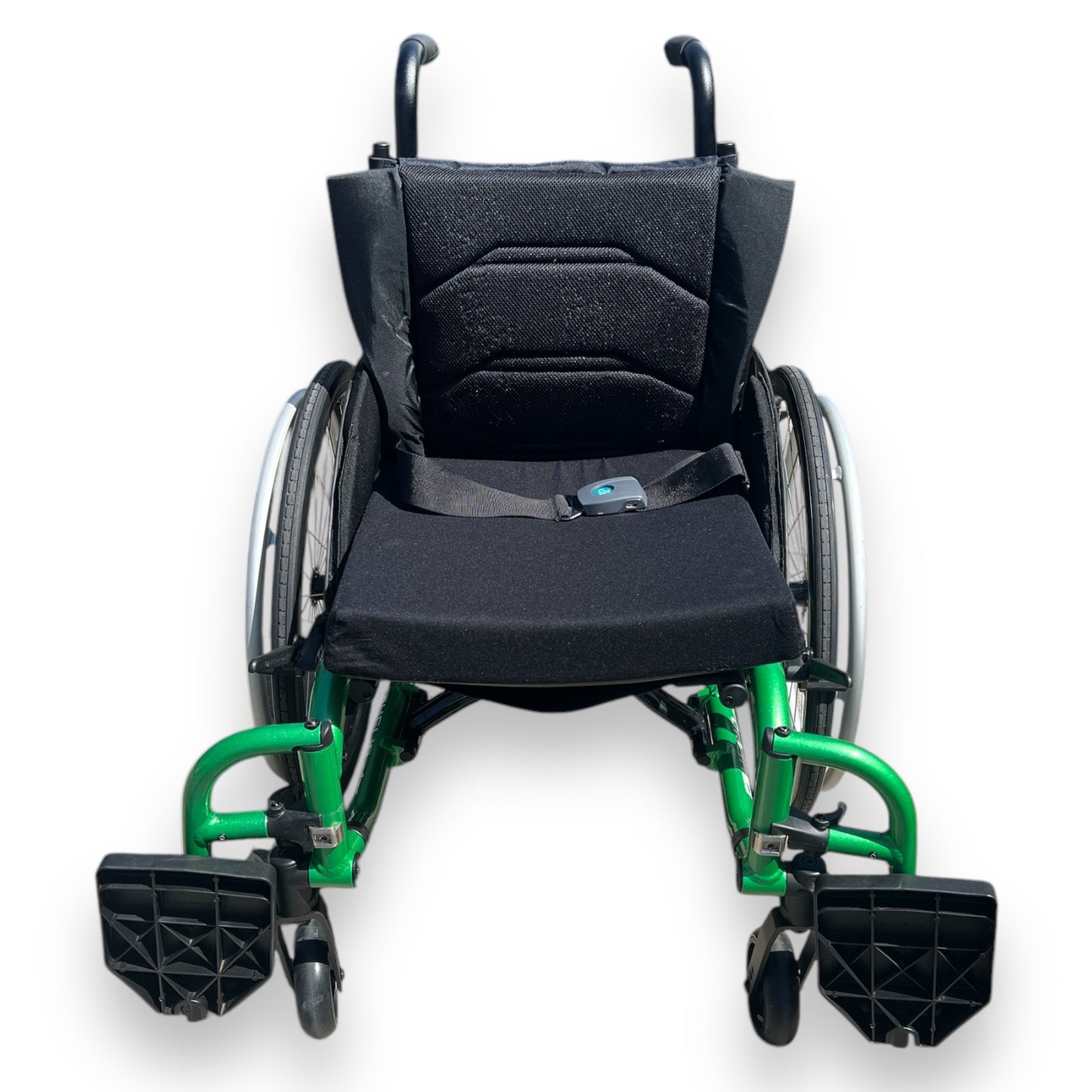 "Helio A7" Green Self-Propelled Wheelchair - Pre Owned