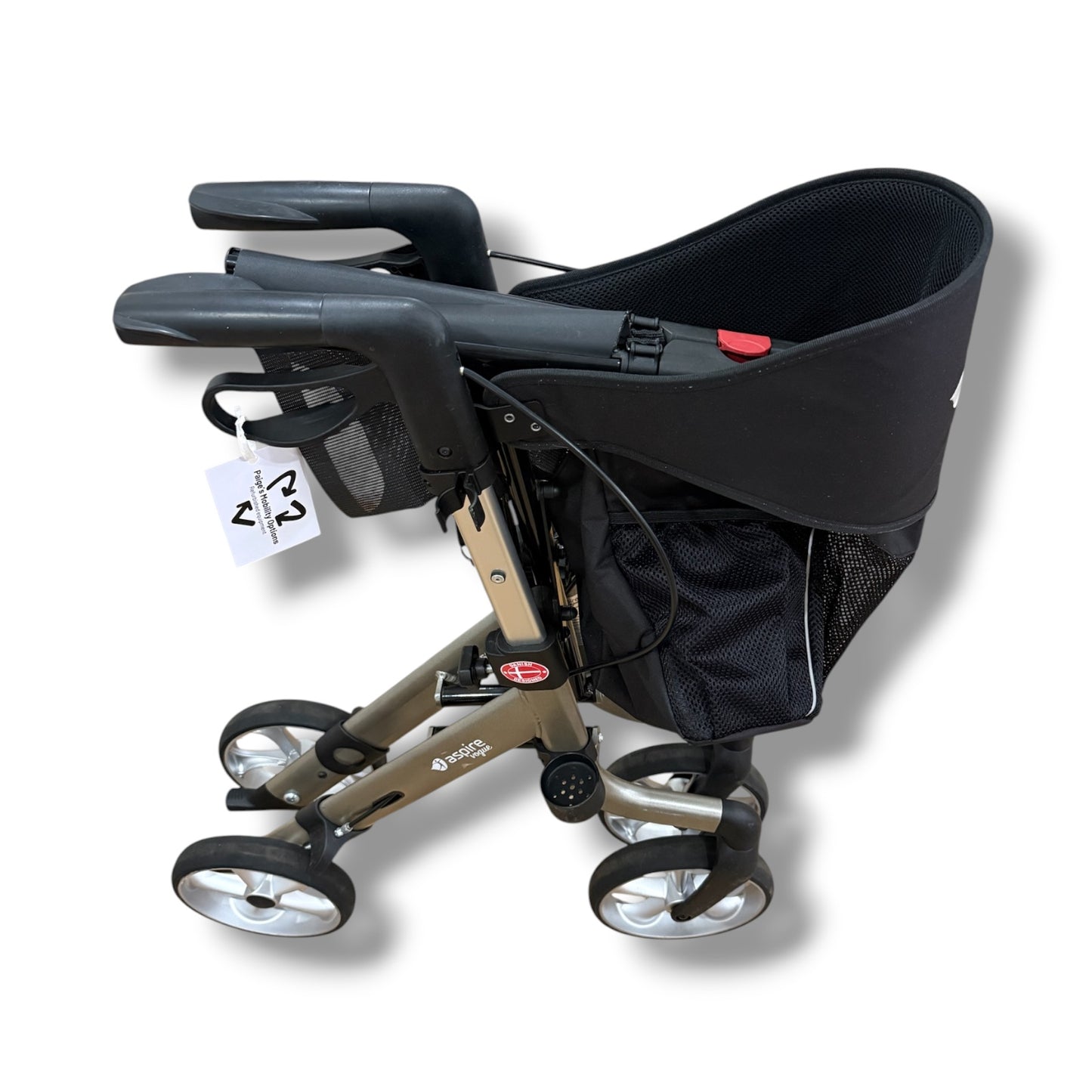 Aspire Vogue Lightweight Four Wheeled Walker (Standard Size) - Pre Owned