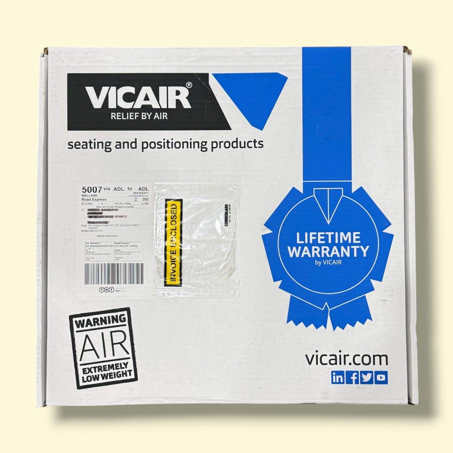 Assorted Vicair Adjuster O2 Wheelchair Cushions - Brand New & Pre Owned