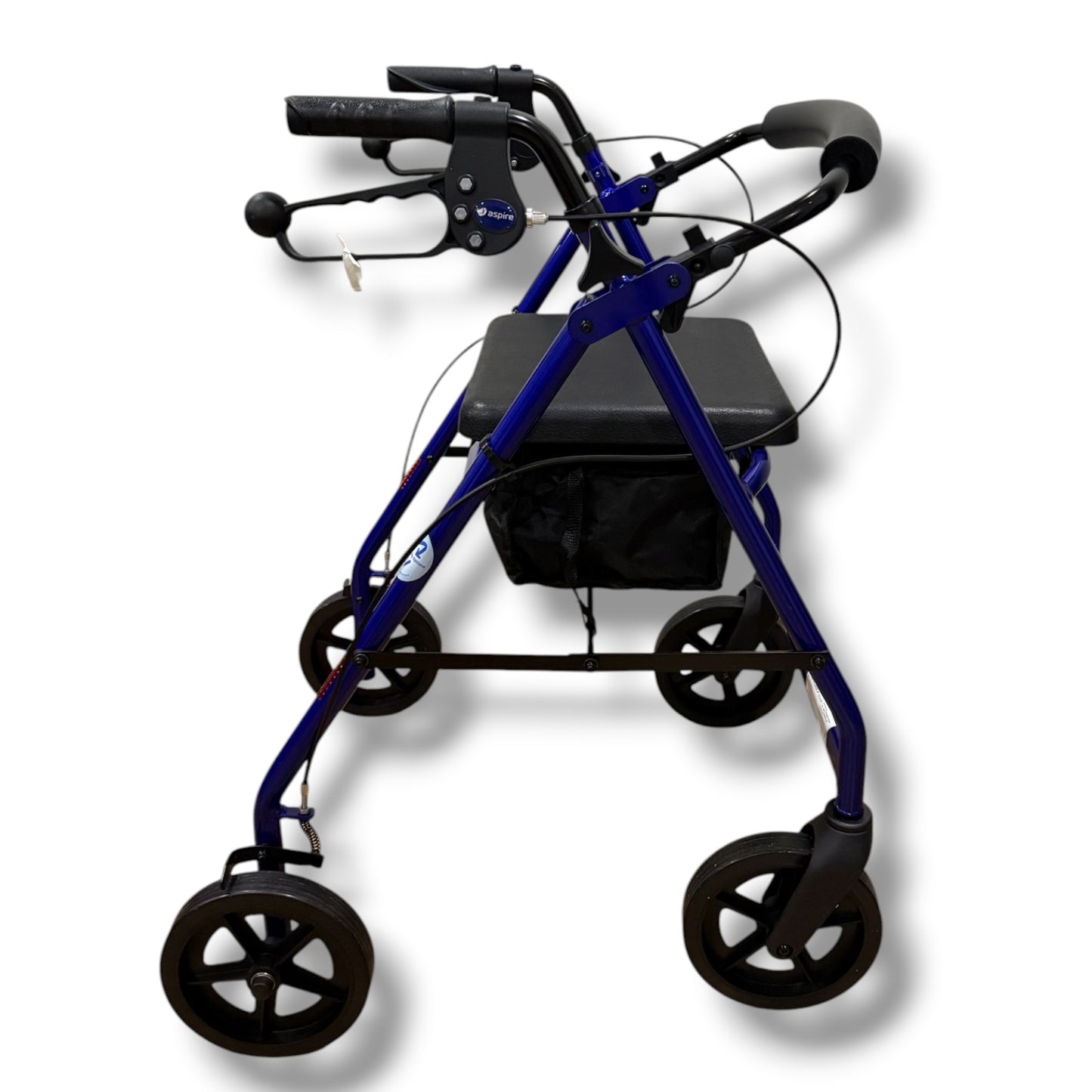 Aspire Royal Blue Four Wheeled Walker (Standard Size) - Pre Owned