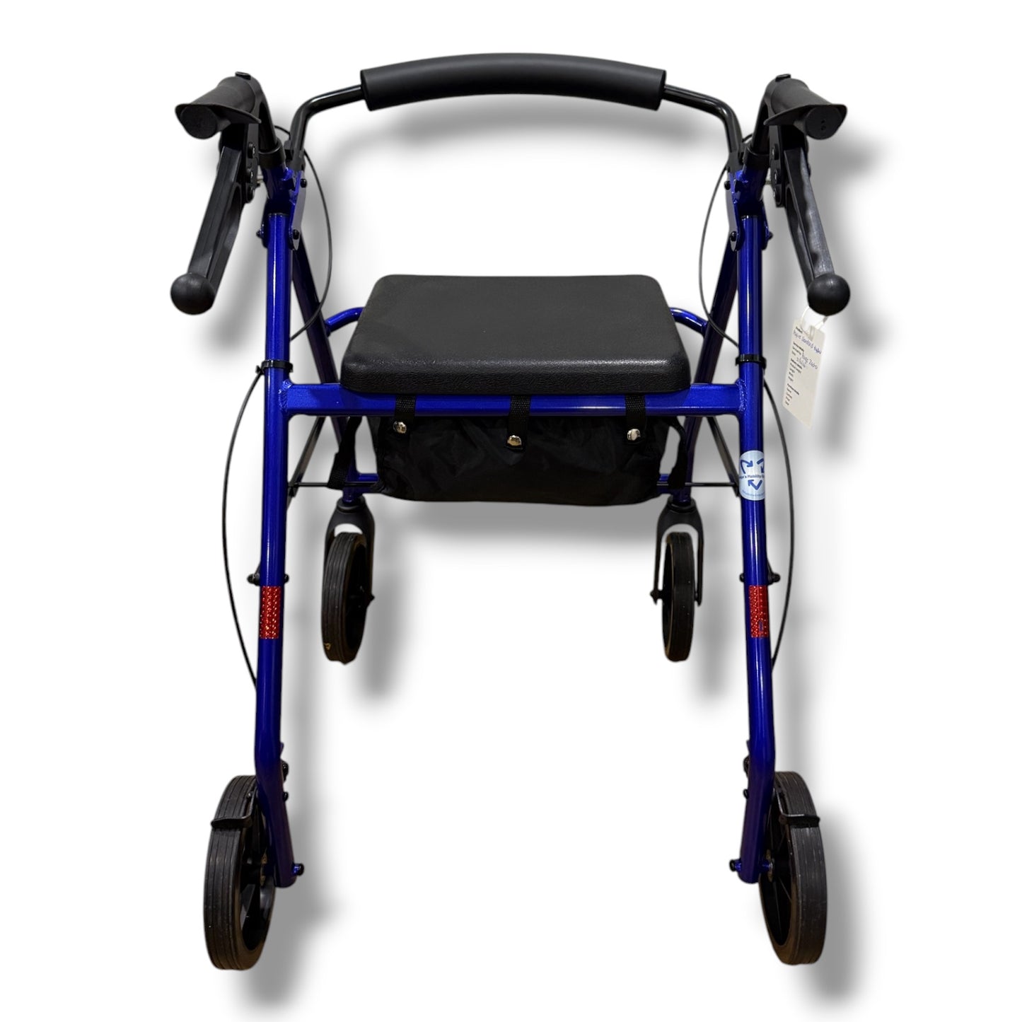Aspire Royal Blue Four Wheeled Walker (Standard Size) - Pre Owned