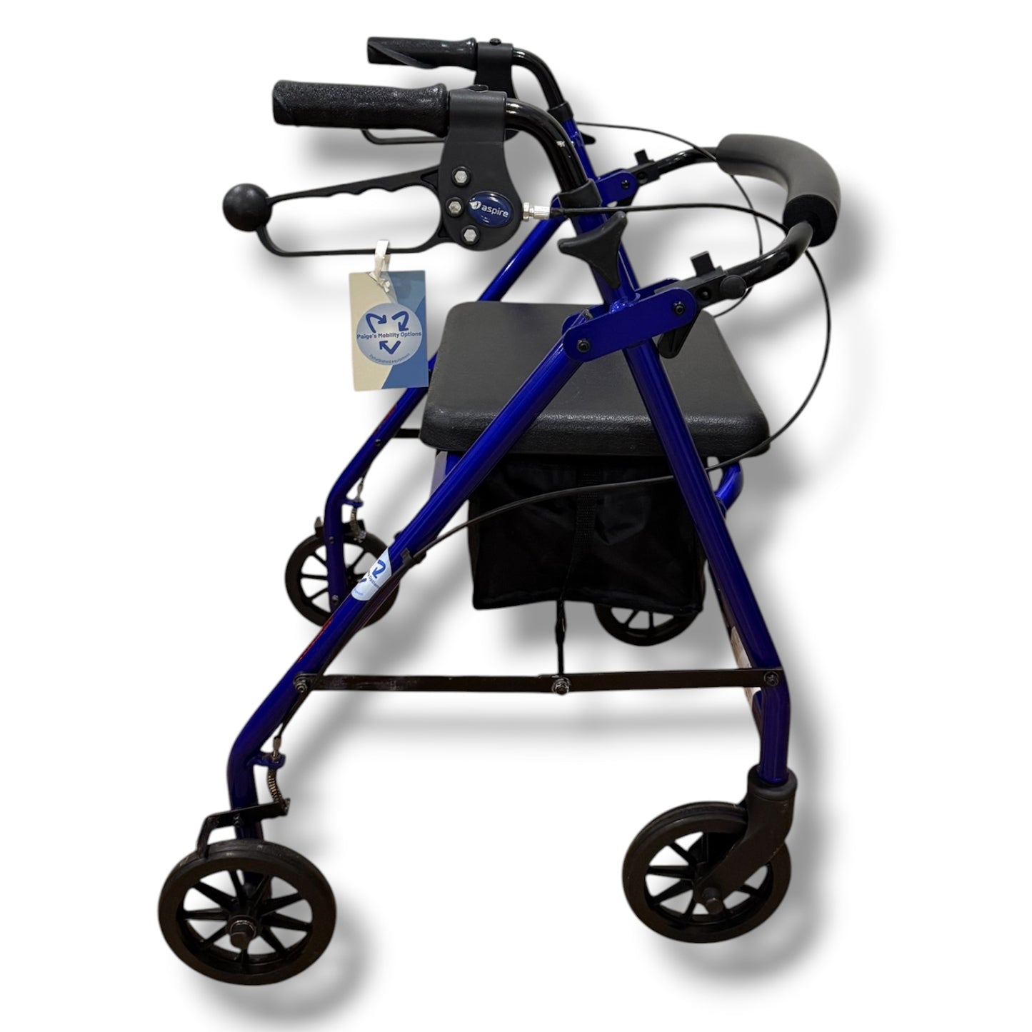 Aspire Royal Blue Four Wheeled Walker (Small) - Pre Owned