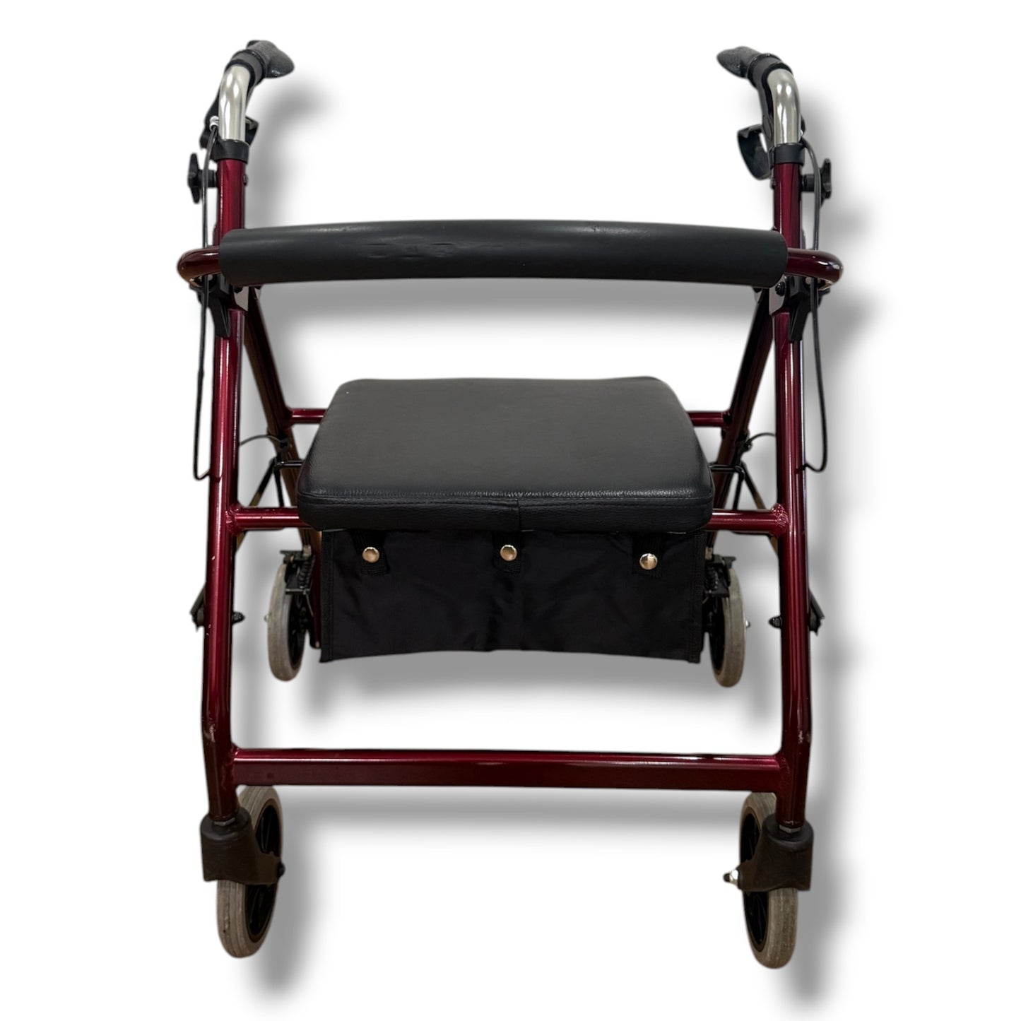 Red Four Wheeled Walker (Small) - Pre Owned