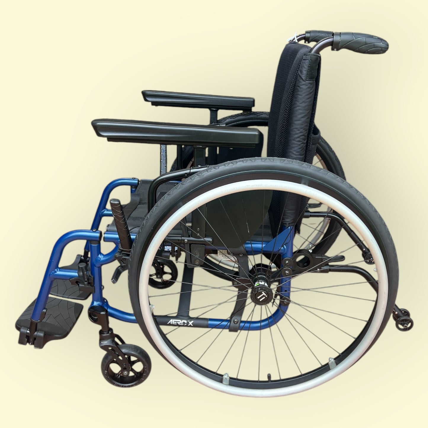 Blue "TiLite Aero X" Self-Propelled Wheelchair - Pre Owned