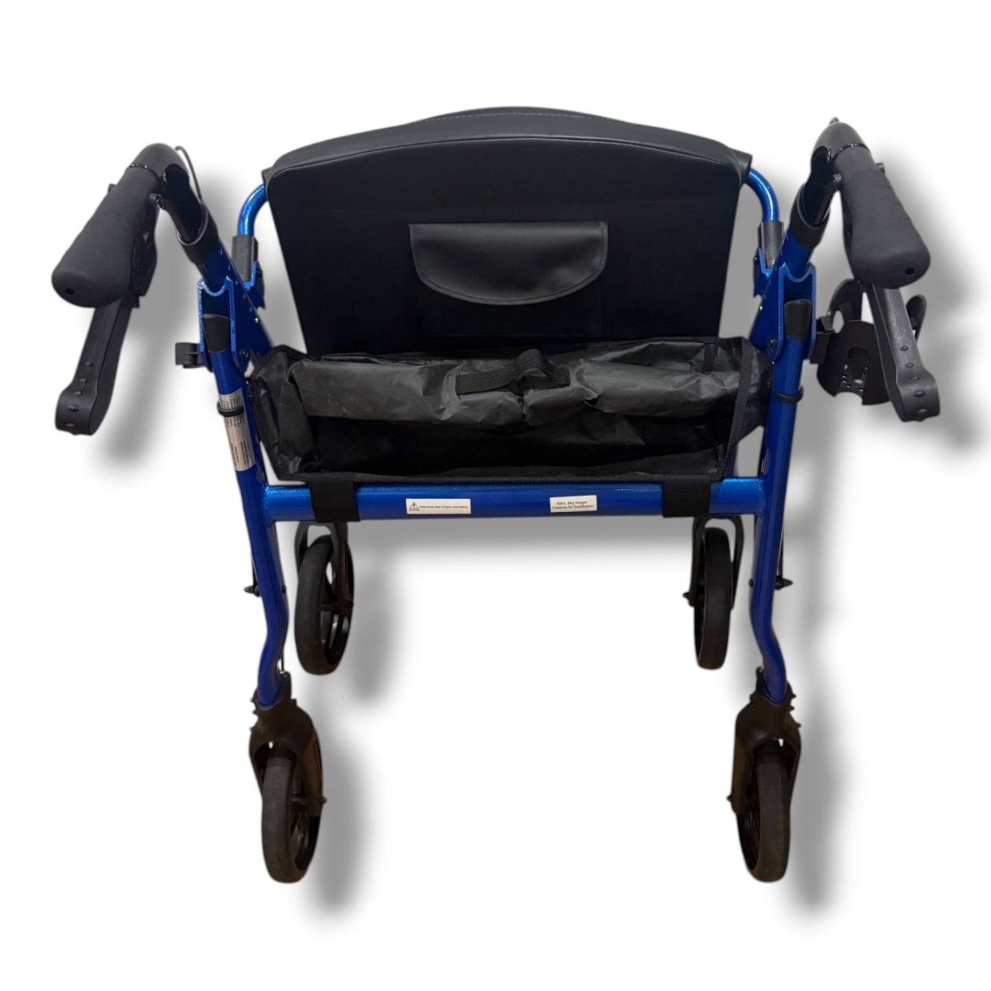 Blue Bariatric/Heavy Duty Four Wheeled Walker (Large-Wide)- Pre Owned