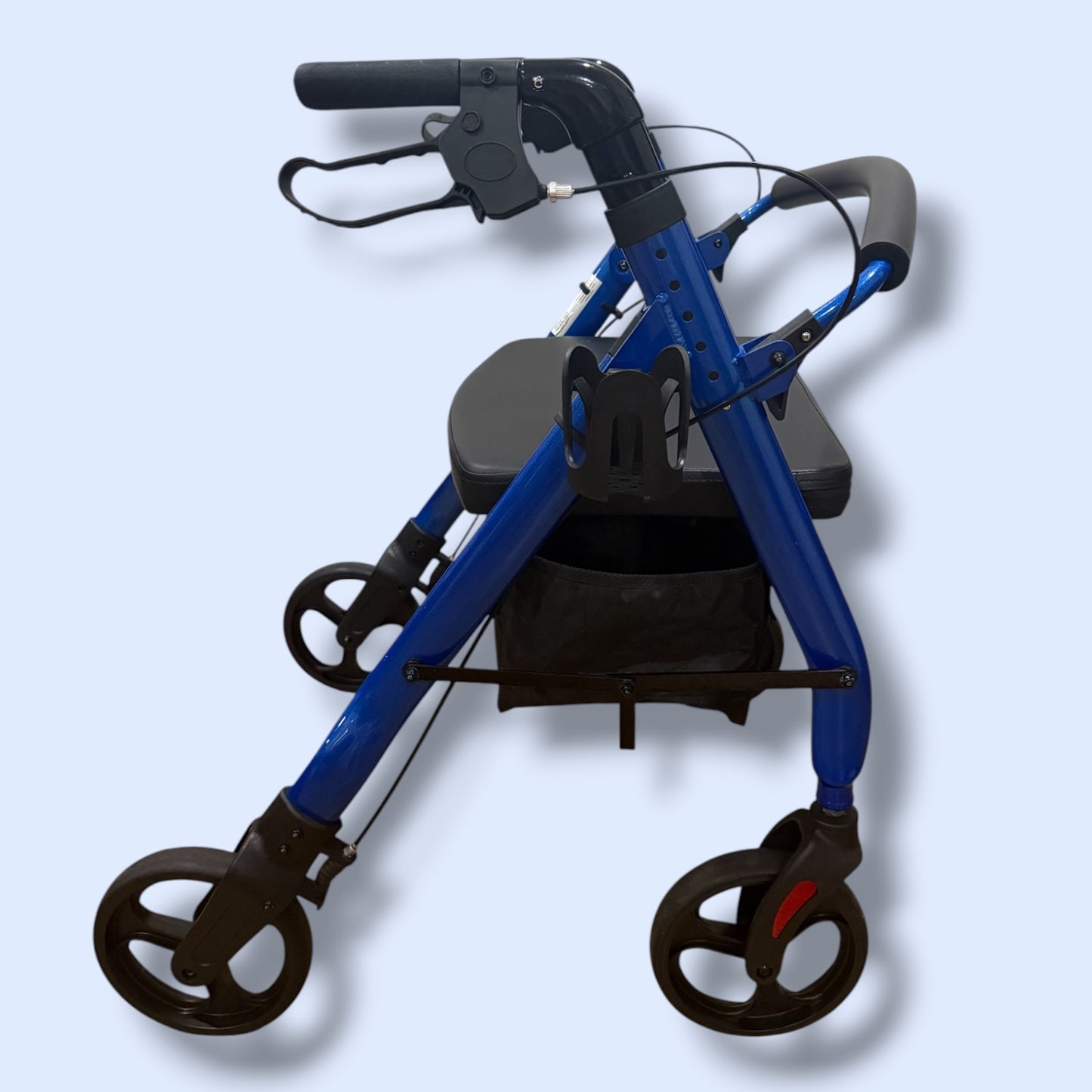 Blue Bariatric/Heavy Duty Four Wheeled Walker (Large-Wide)- Pre Owned