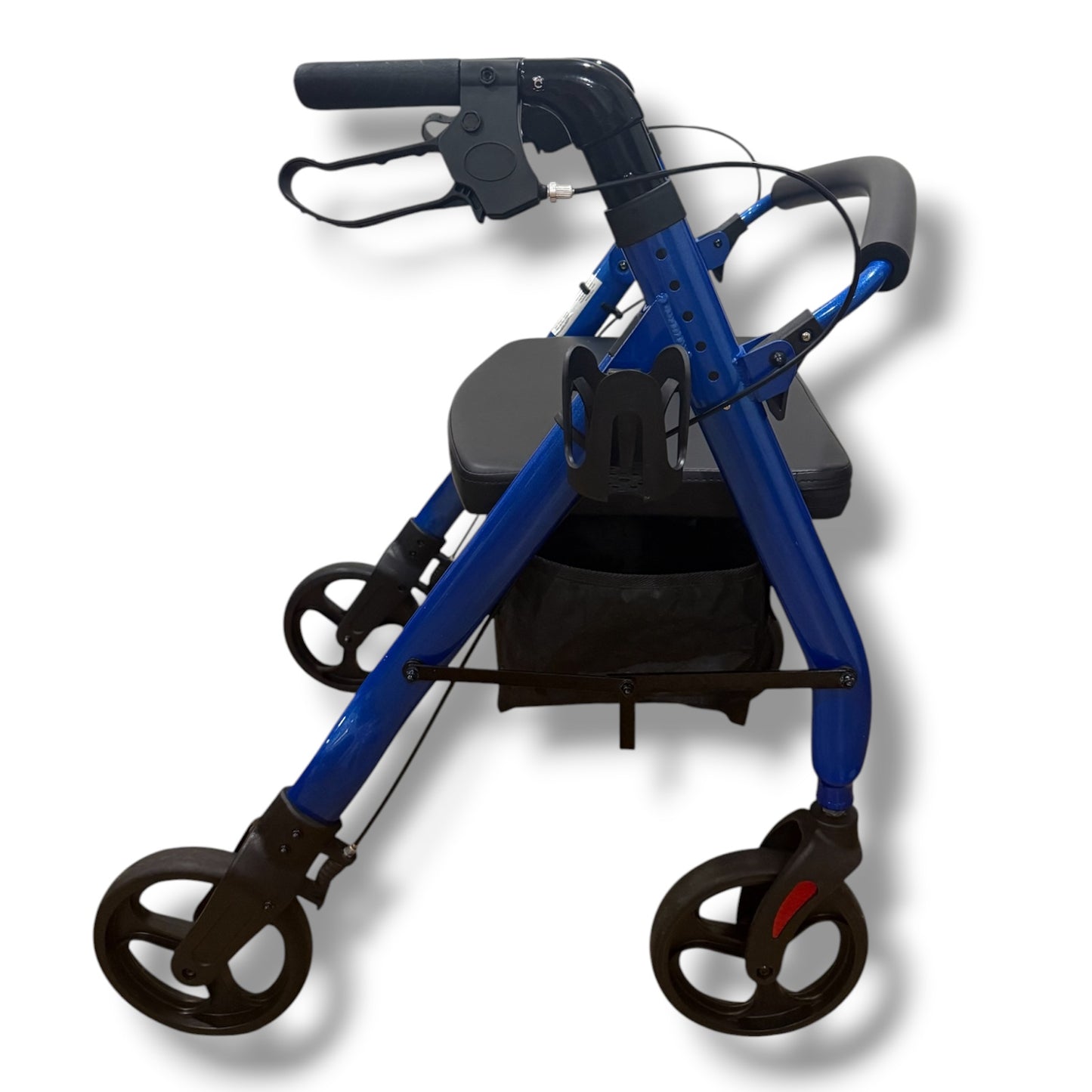 Blue Bariatric/Heavy Duty Four Wheeled Walker (Large-Wide)- Pre Owned