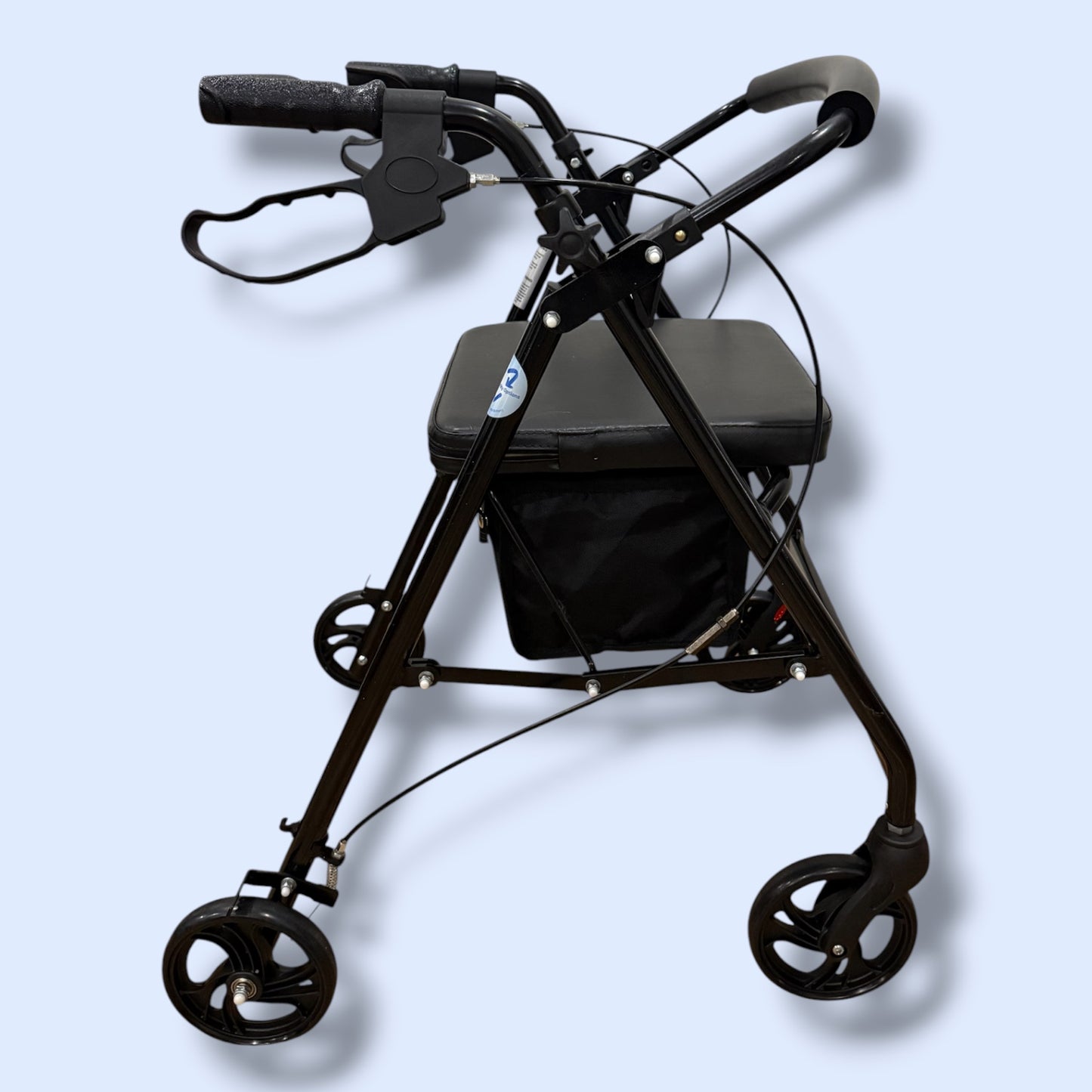 Hero Black Sparkle Four Wheeled Walker (Standard Size) - Pre Owned