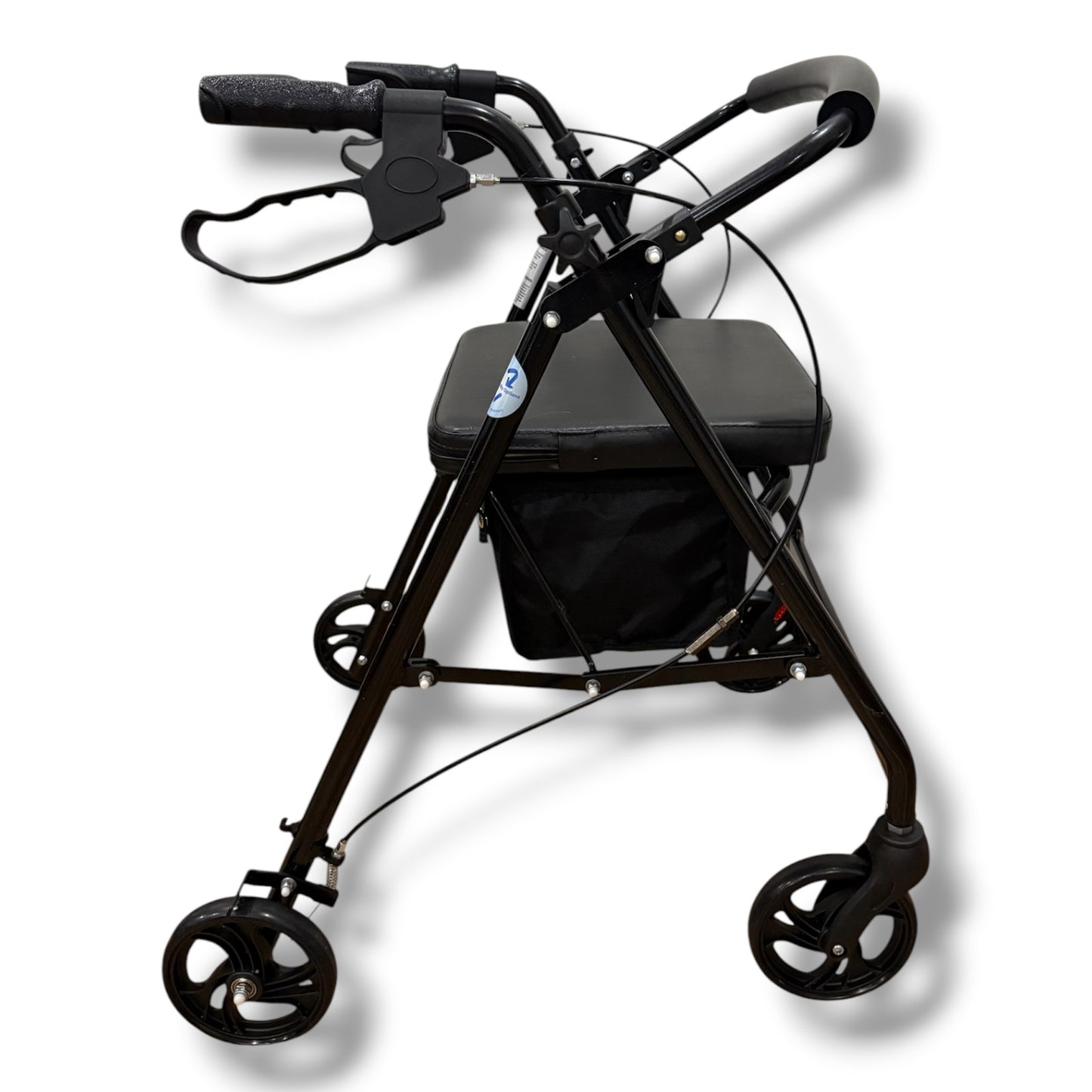 Hero Black Sparkle Four Wheeled Walker (Standard Size) - Pre Owned