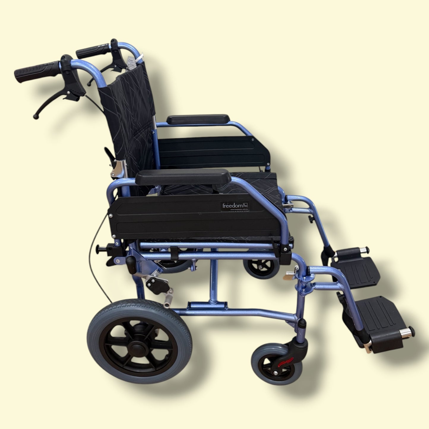 Freedom Excel Superlite Push/Transit Wheelchair (Standard Size) - As New