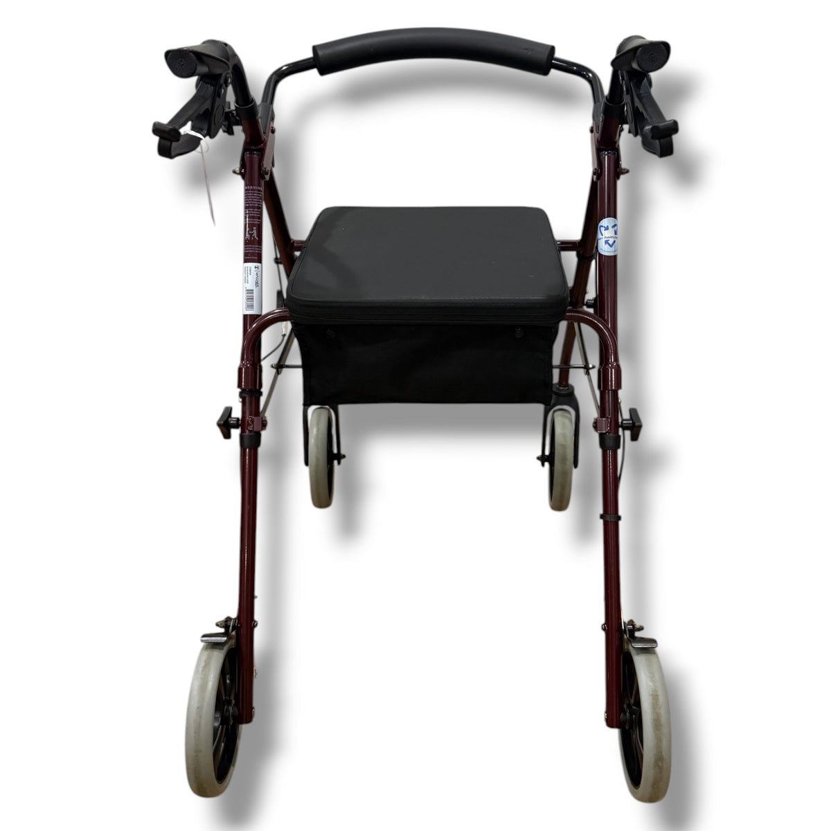 Wagner Maroon Four Wheel Walker (Standard Size) - Pre Owned