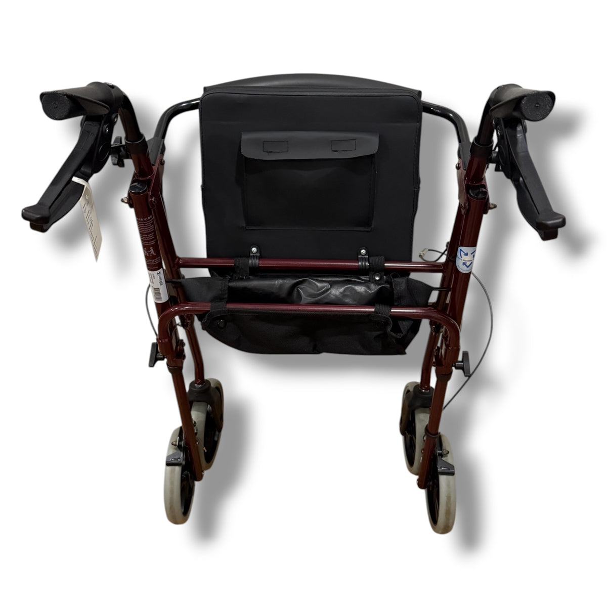 Wagner Maroon Four Wheel Walker (Standard Size) - Pre Owned