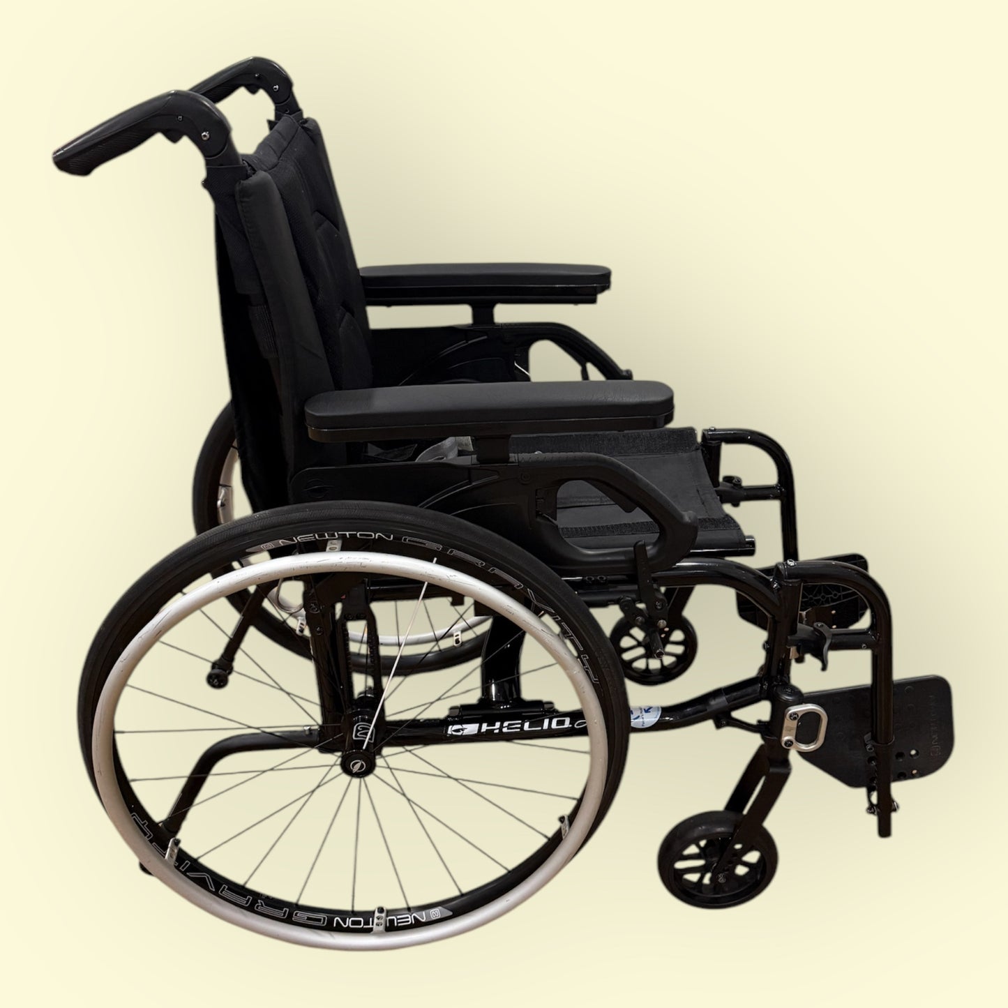 "Helio A7" Black Self-Propelled Wheelchair - Pre Owned