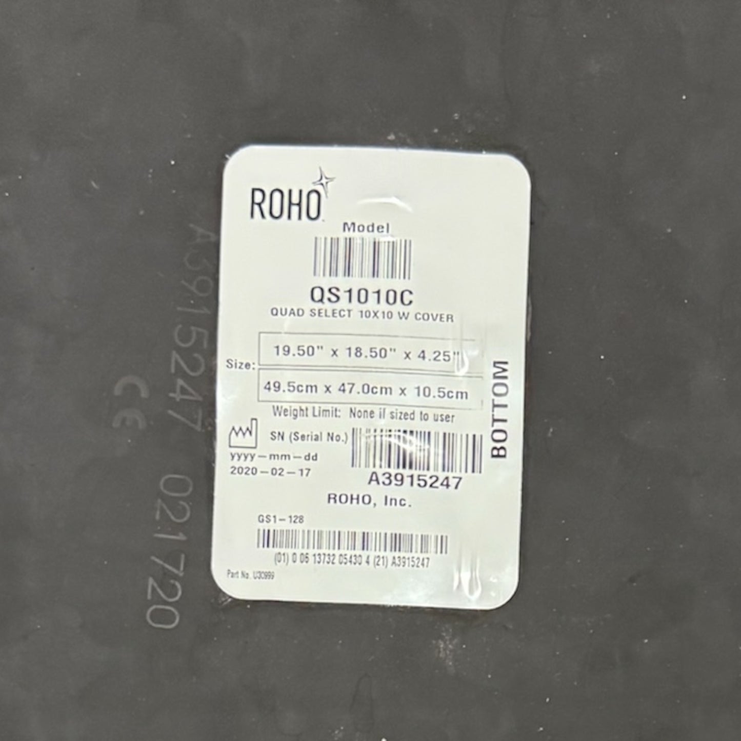 "ROHO" Quadtro Select High Profile Cushion (49.5cm x 47cm) - Pre Owned